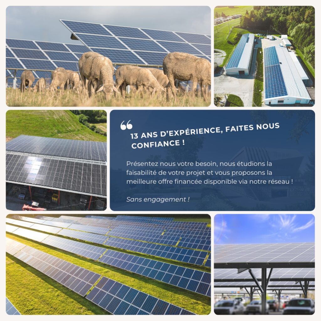 Courtier en financement de projets photovoltaïques, hangars, toitures, ombrières, serres, agrivoltaisme, centrales au sol